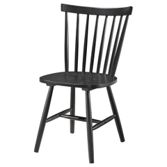 Hera Black Wood Dining Side Chair (Set of 2)