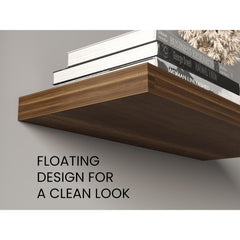 Hercules 31.5" Wide Floating Shelves Set Of 2, Shelves For Wall Decor For Bedroom, Bathroom Storage Shelves, Book Shelves For Living Room