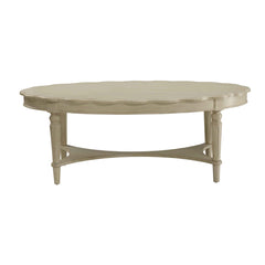 Hector French Antique White Finish Coffee Table