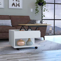 Utopia Lift Top Coffee Table, Casters, One Shelf