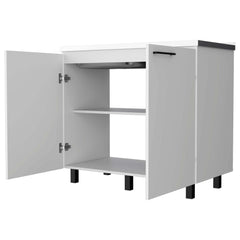 White 2 Utility Sink and Cabinet