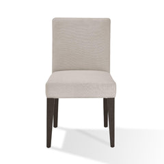 Legend 19 Inch Parson Style Dining Chair, Rubberwood, Set of 2, Light Gray