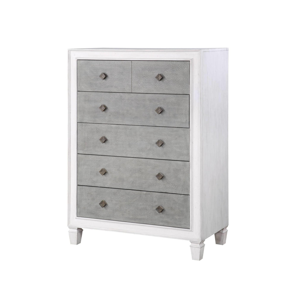Sanctuary Rustic Gray & Weathered White Finish Chest