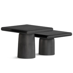 Ode Cast Aluminum Coffee Table 2 Piece Set
