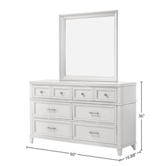 White 6 Drawer Dresser