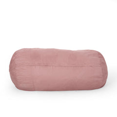 Archive 8 Foot Microfiber Cylindrical Bean, Rose Pink