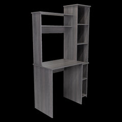 Valhalla Writintg Desk, Two Superior Shelves, Five Cubbies -Smokey Oak
