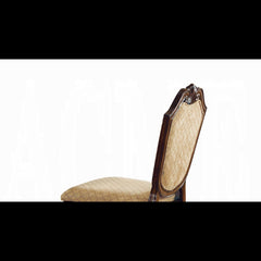 Epimetheus De Ville Fabric & Espresso Finish Counter Height Chair (Set of 2)