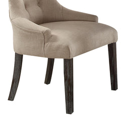 Quasar and Weathered Espresso Tufted Side Chair (Set of 2)