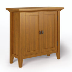 Diary 32 inch Wide Solid Wood Low Storage Cabinet in Light Golden Brown