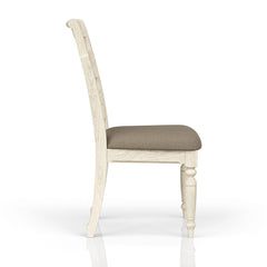 Demeter Back Side Chair - Whitewash Finish (Set of 2)