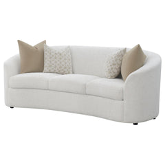 Avalon Latte Sloped Arms Sofa with Pillows