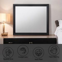 Artemis Black Finish Mirror