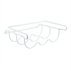 Orion bottle rack metal baked varnish hanging under shelf refrigerator three bottles White color