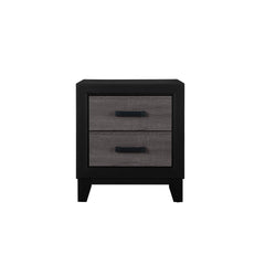 OLYMPUS GREY AND BLACK NIGHTSTAND