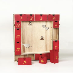 Arcadia Hearts Dual Clip Picture Holder with Fourteen Treasure Jewelry Keepsake Boxes Valentine Christmas