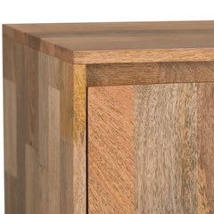 Nova 60 inch Wide Solid Mango Wood TV Stand in Natural For TVs up to 65 inches