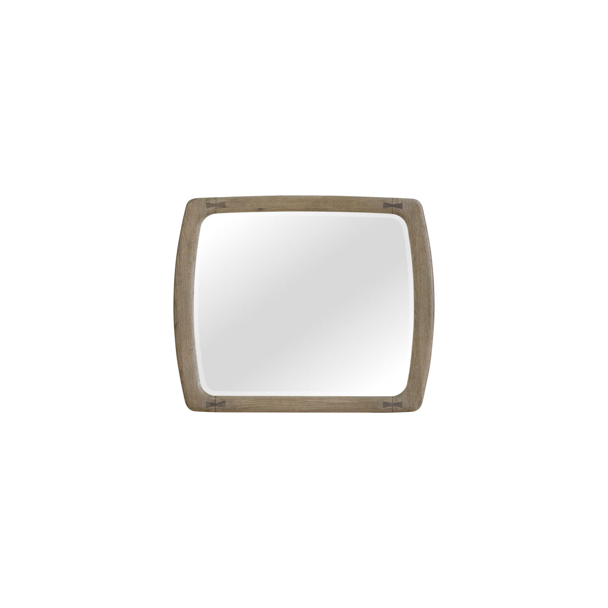 English Knotty Oak Inspired Mirror with Bowties