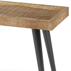 Museum 43 inch Wide Solid Mango Wood Bench in Distressed Natural
