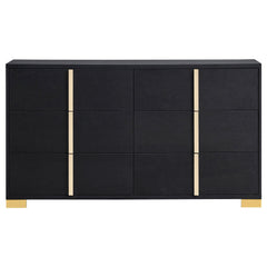 Eternity Black 6-drawer Dresser