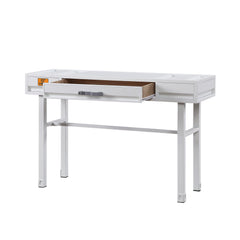 Odysseus White Finish Vanity Desk