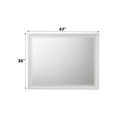 Asgard White Finish Mirror