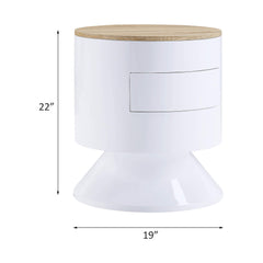 Epimetheus Accent Table with Display and Utility Function
