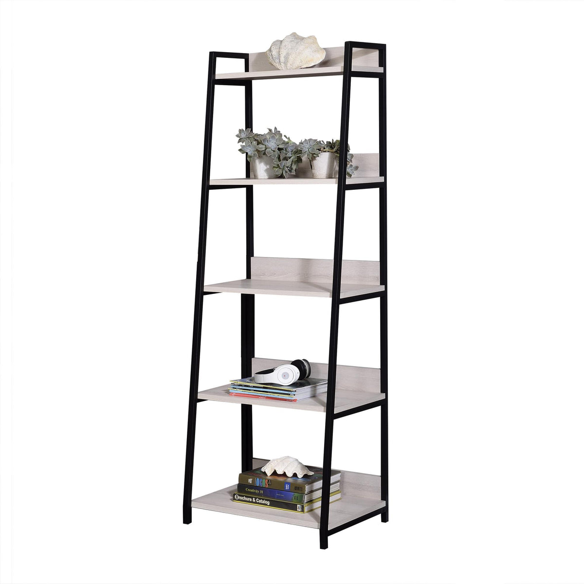Prometheus Natural & Black Finish 24"W Bookshelf