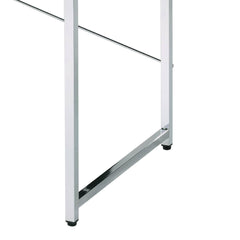 Avalon White & Chrome Finish Writing Desk