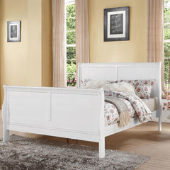 Nirvana Philippe III White Finish Queen Bed