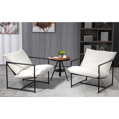 Quasar Modern Velvet Accent Chair, Metal Frame Contemporary Recliner with Deep Seating Cushion for Home Office