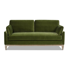 Asgard 75.5" Modern Farmhouse Sofa, Olive Green Performance Velvet