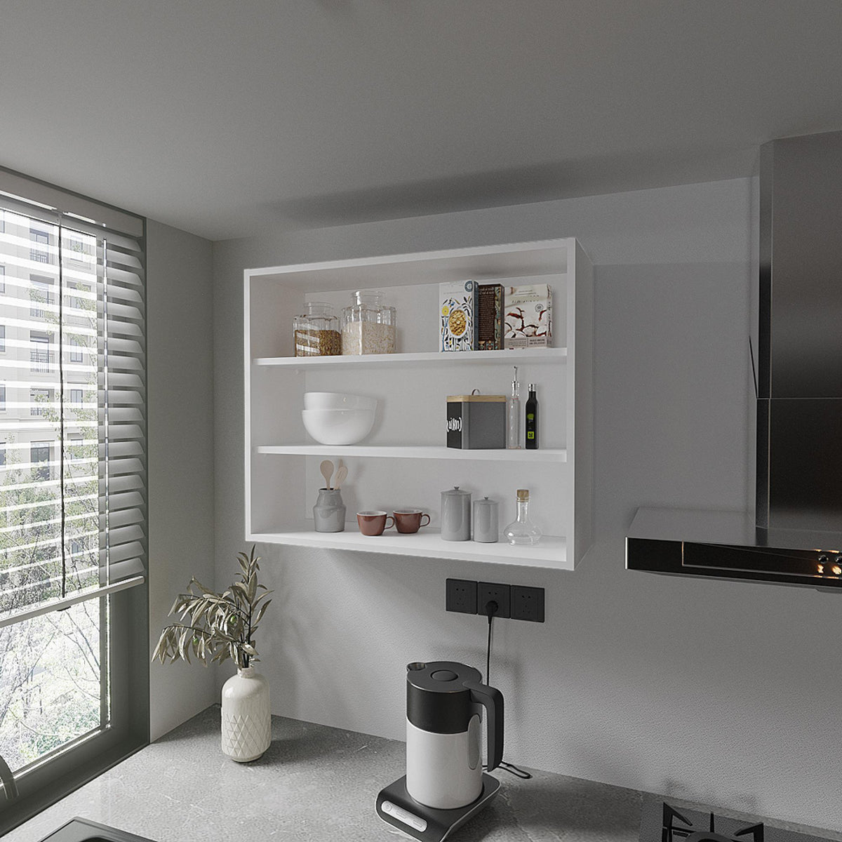 Odyssey Wall Cabinet, Kitchen, White