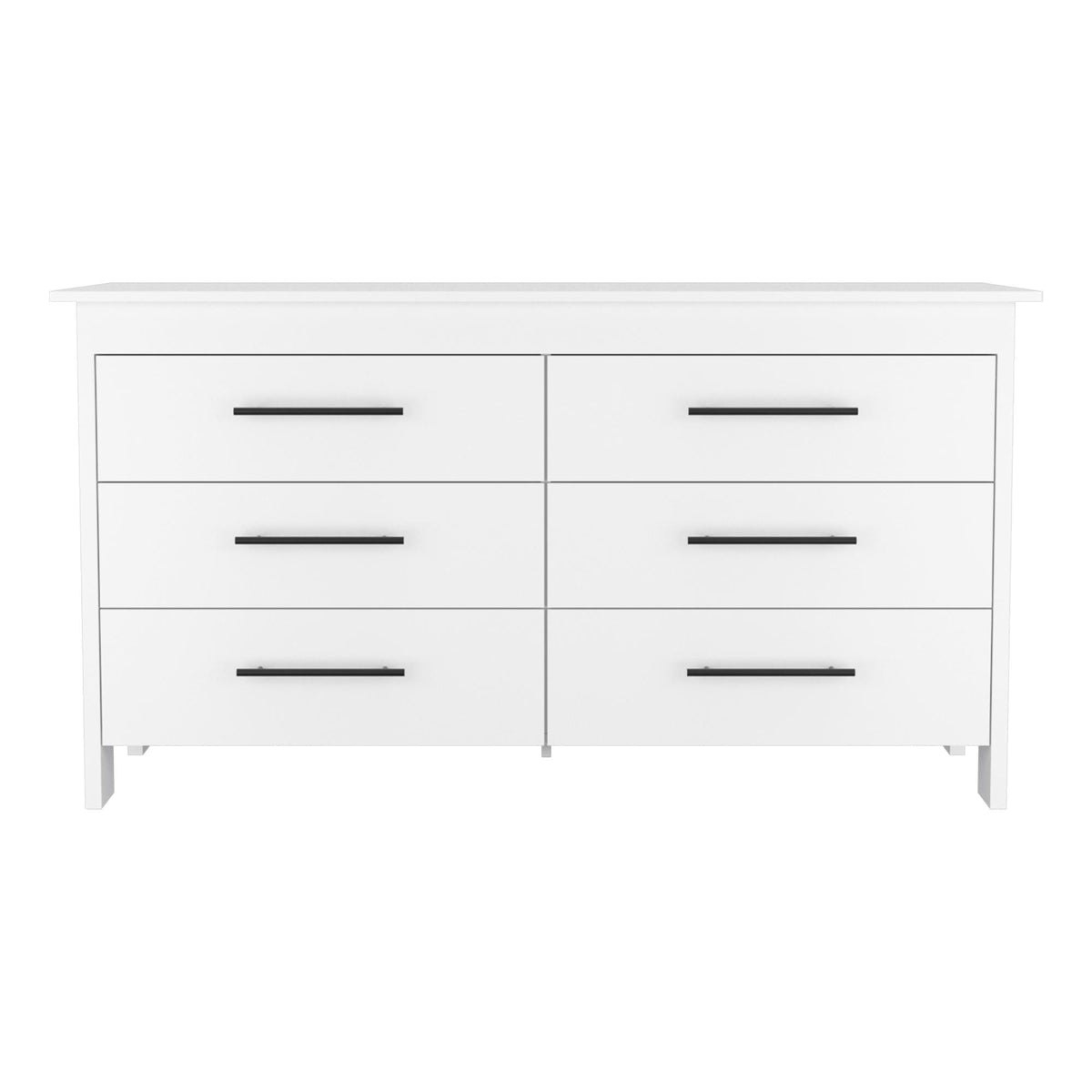 6 Drawer Double Dresser Wezz, Bedroom, White