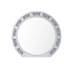 Infinity Mirrored & Faux Diamonds Accent Mirror (Assembled)