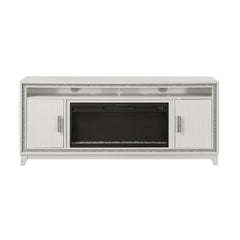 Priam White 72 Inch Fireplace