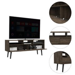 Millennium Haven 2-Drawer 3-Shelf TV Stand Dark Walnut