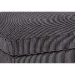 Corduroy Upholstered Rectangle Ottoman