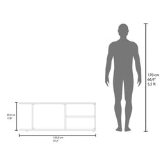 Archive Minimalistic Tv Stand for 65-Inch TV With 5 Open Shelves