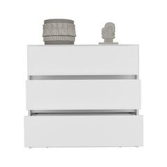 Dresser Maldus, Three Drawers, White Finish