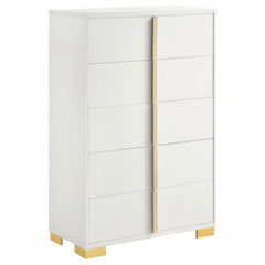 Eternity White 5-drawer Chest
