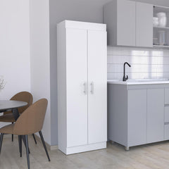 Hercules Pantry Cabinet, Space-Efficient 2-Door Design with Multiple Shelves