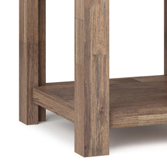 Hector - End Table - Rustic Natural Aged Brown