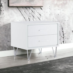 Chronicle White Finish Accent Table