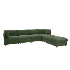 Corduroy Reversible Modular Sectional