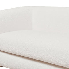Vista 90.5" Sherpa Sofa, Ivory White Boucle