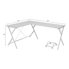 Star White Finish Computer Desk