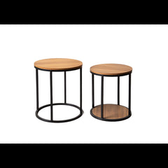 Contemporary Tables Made Of Metal And Solid Wood With Space Saving Design