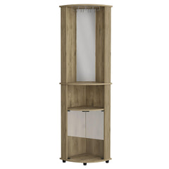 Asteroid Bar Cabinet Rialto, Three Shelves, Macadamia Finish