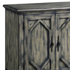 Millennium Rustic Gray Finish Console Cabinet